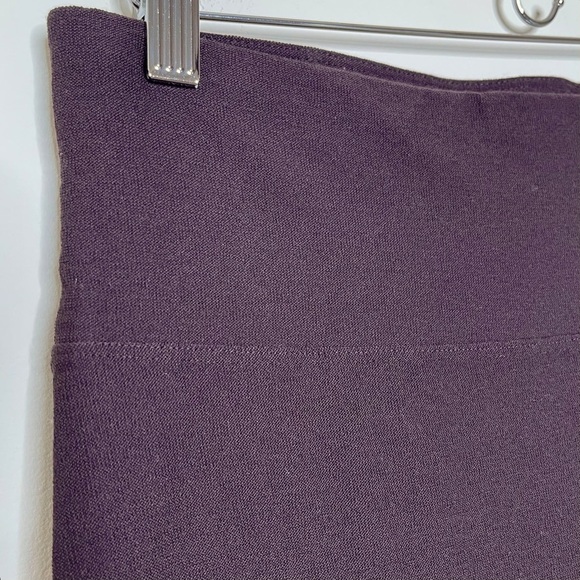 Eileen Fisher Washable Stretch Crepe High Waisted Pant in Violette minimalist - Picture 3 of 11